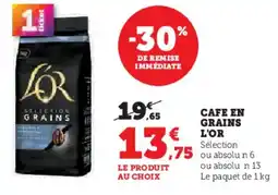 Hyper U Cafe en grains l'or offre