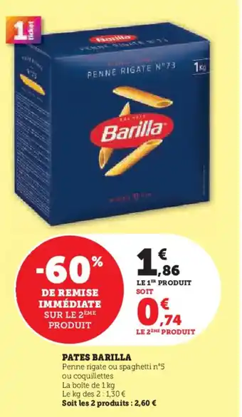 Hyper U Pates barilla offre