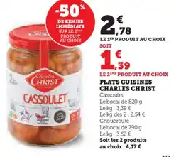 Hyper U Plats cuisines charles christ offre