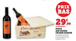 Hyper U Fitou aop rouge chasse gardee offre
