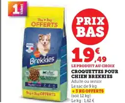 Hyper U Croquettes pour chien brekkies offre