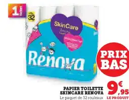 Hyper U Papier toilette skincare renova offre