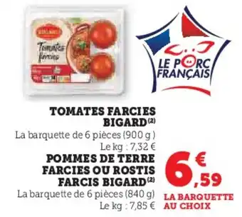 Hyper U Tomates farcies bigard offre