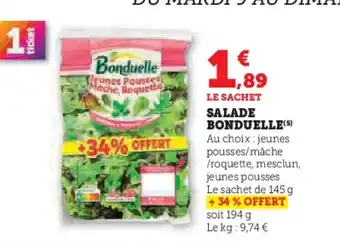 Hyper U Salade bonduelle offre