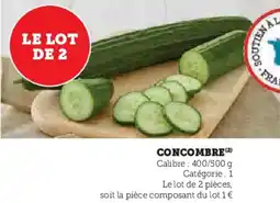 Hyper U Concombre offre
