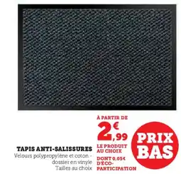 Hyper U Tapis anti-salissures offre