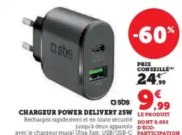 Hyper U Chargeur power delivery 25w offre