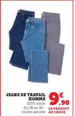 Hyper U Jeans de travail homme offre
