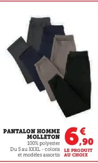 Hyper U Pantalon homme molleton offre