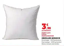 Hyper U Oreiller 60x60cm offre