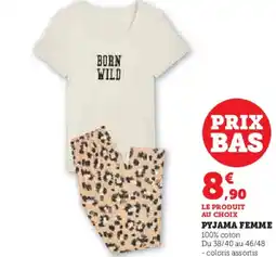 Hyper U Pyjama femme offre