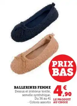 Hyper U Ballerines femme offre