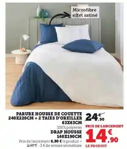 Hyper U Parure housse de couette offre