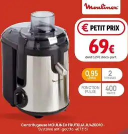 Darty Centrifugeuse moulinex frutelia ju420d10- offre