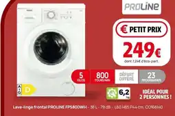 Darty Lave-linge frontal proline fp580dwh offre