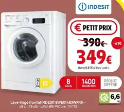 Darty Lave-linge frontal indesit ewe81483w offre