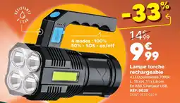 Shopix Lampe torche rechargeable offre