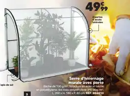 Shopix Serre d'hivernage murale avec porte offre