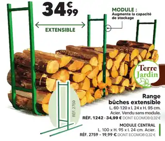 Shopix Range bûches extensible offre