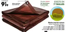 Shopix Bâche marron nature offre