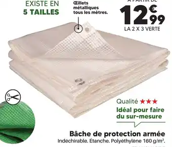 Shopix Bâche de protection armée offre