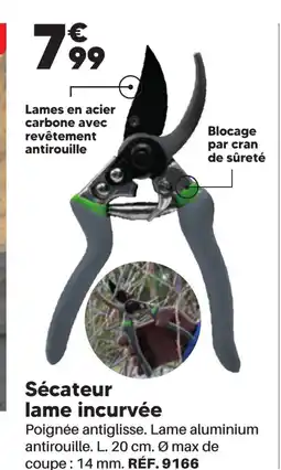 Shopix Sécateur lame incurvée offre