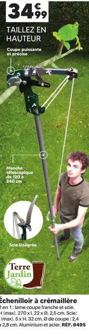 Shopix Échenilloir à crémaillère offre