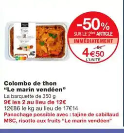 Monoprix LE MARIN VENDÉEN Colombo de thon offre