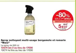 Monoprix MAIA Spray nettoyant multi-usage bergamote et romarin offre