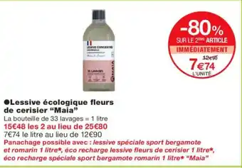 Monoprix MAIA Lessive écologique fleurs de cerisier offre