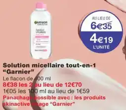 Monoprix GARNIER Solution micellaire tout-en-1 offre