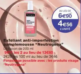 Monoprix NEUTROGENA Exfoliant anti-imperfection pamplemousse offre