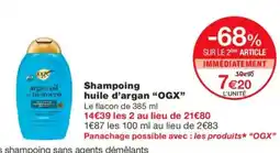 Monoprix OGX Shampoing huile d'argan offre