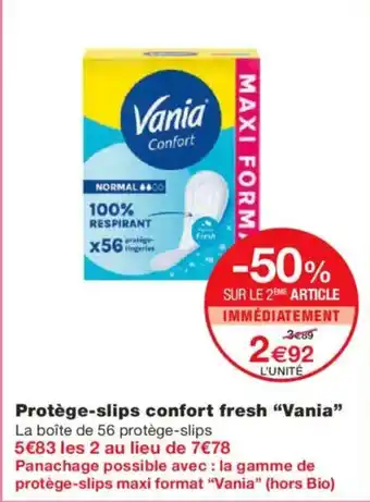 Monoprix VANIA Protège-slips confort fresh offre