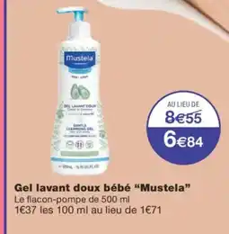 Monoprix MUSTELA Gel lavant doux bébé offre