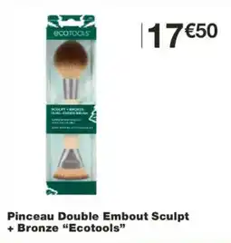 Monoprix ECOTOOLS Pinceau Double Embout Sculpt + Bronze offre