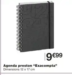 Monoprix EXACOMPTA Agenda preston offre