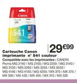 Monoprix CANON Cartouche imprimante n° 541 couleur offre