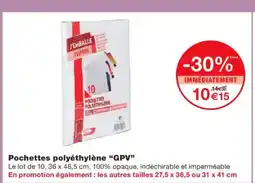 Monoprix GPV Pochettes polyéthylène offre