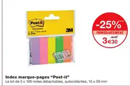 Monoprix POST-IT Index marque-pages offre