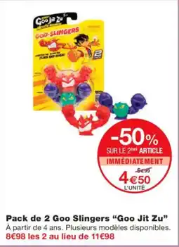 Monoprix GOO JIT ZU Pack de 2 Goo Slingers offre