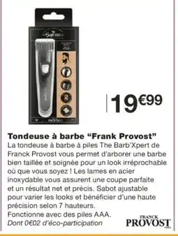 Monoprix FRANCK PROVOST Tondeuse à barbe offre