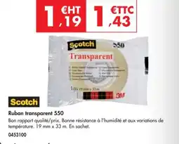 Plein ciel SCOTCH Ruban transparent 550 offre