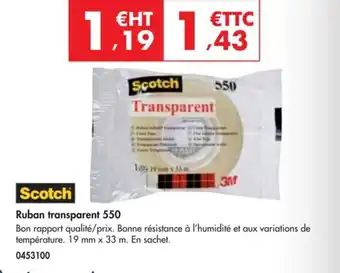 SCOTCH Ruban transparent 550