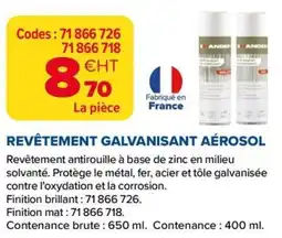 Prolians Revêtement galvanisant aérosol offre