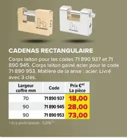Prolians Cadenas rectangulaire offre