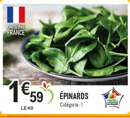 marché frais Géant Épinards offre