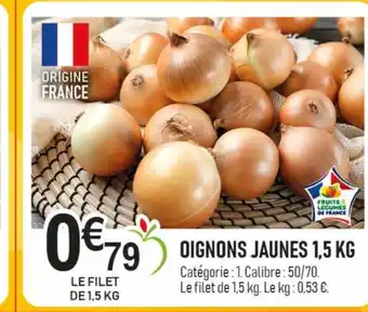 marché frais Géant Oignons jaunes offre