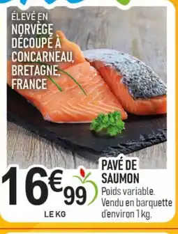 marché frais Géant Pavé de saumon offre