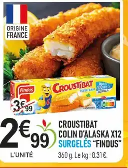 marché frais Géant FINDUS Croustibat colin d'alaska x12 offre